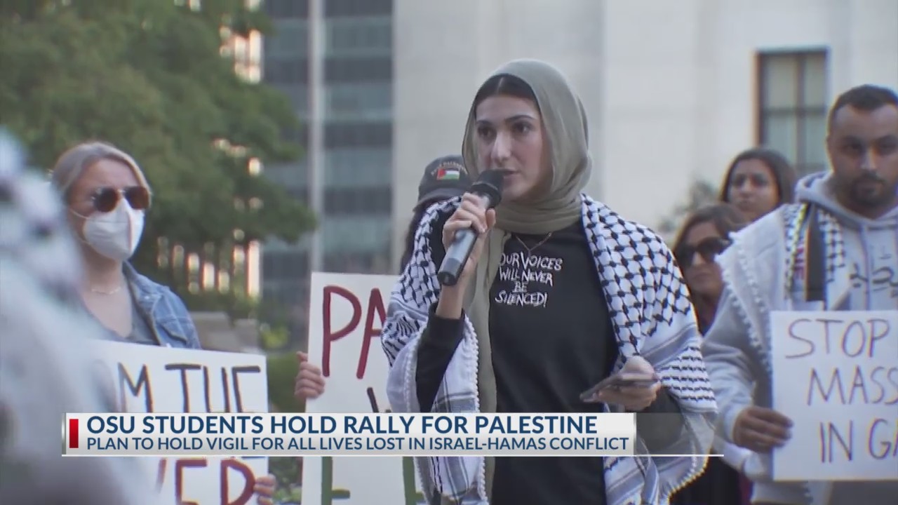 Ohio State University students organize rally for Palestine – NBC4 WCMH-TV