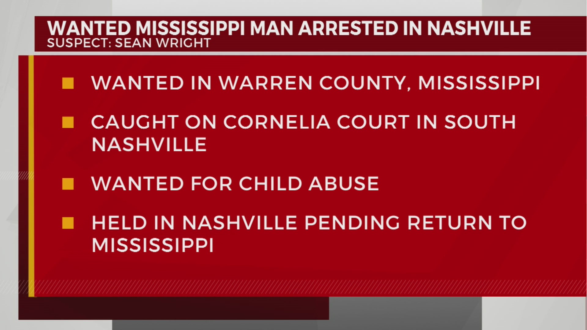 Man wanted for child abuse arrested in Nashville – WKRN News 2