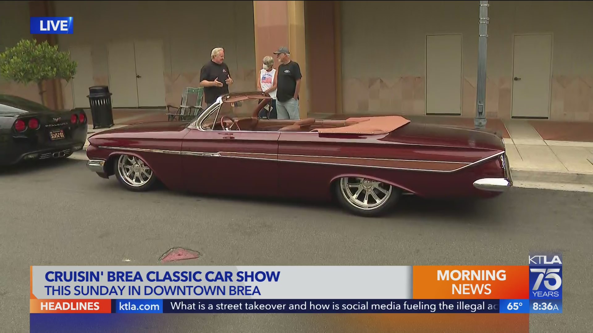 Cruisin’ Brea Classic Car Show KTLA