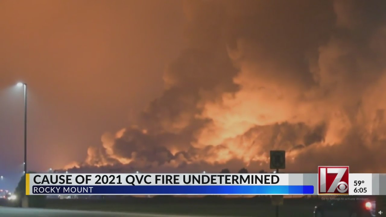 QVC fire cause undetermined