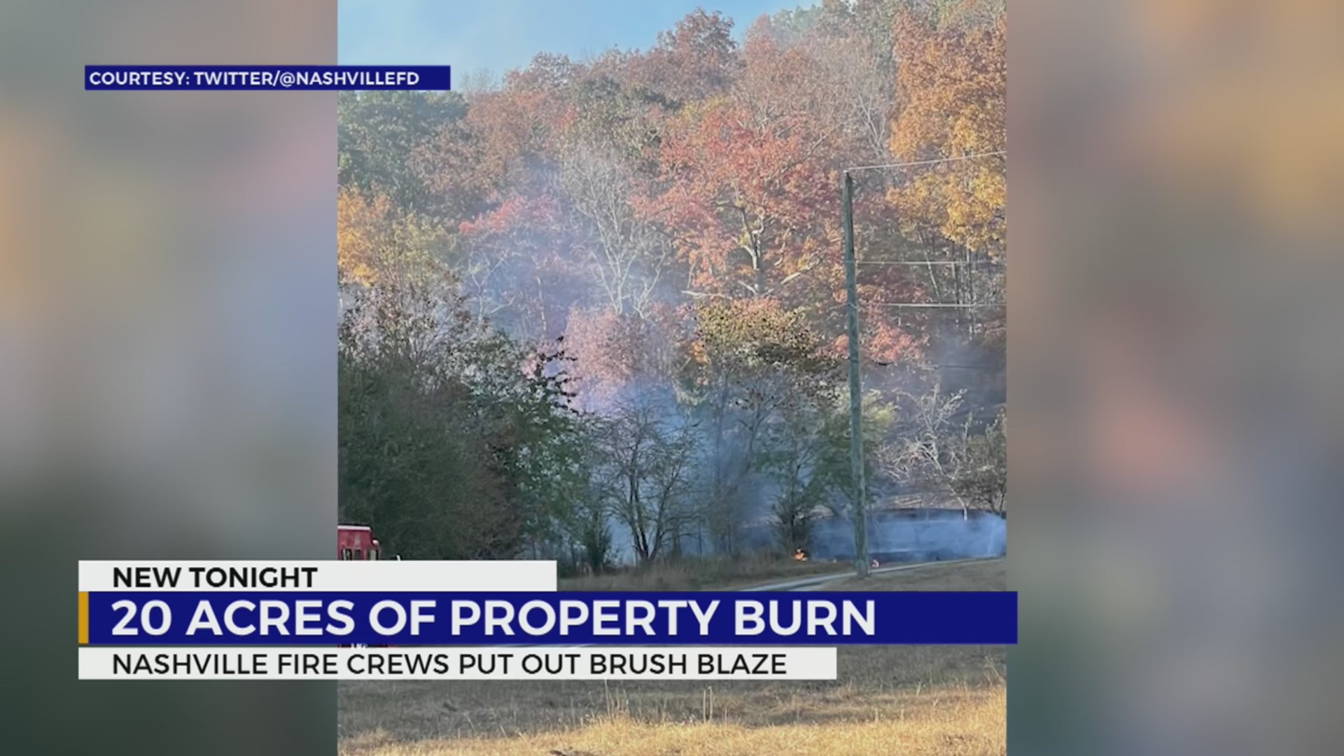 20 acres damaged after Nashville crews battle large brush fire – WKRN ...