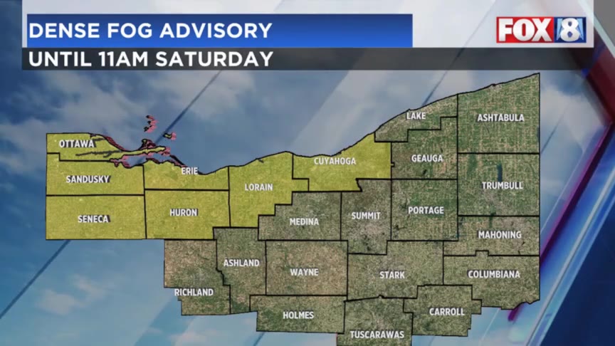 Dense fog advisory in effect for several NE Ohio counties – Fox 8 ...
