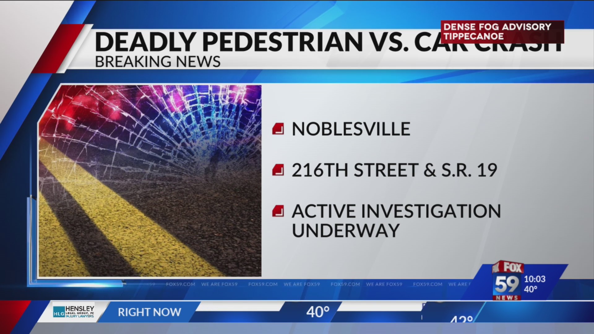 Pedestrian killed after being struck by vehicle in Hamilton County – Fox 59