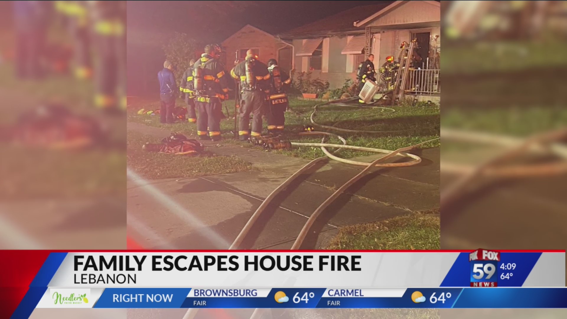 Residents, pets escape overnight house fire in Lebanon Fox 59