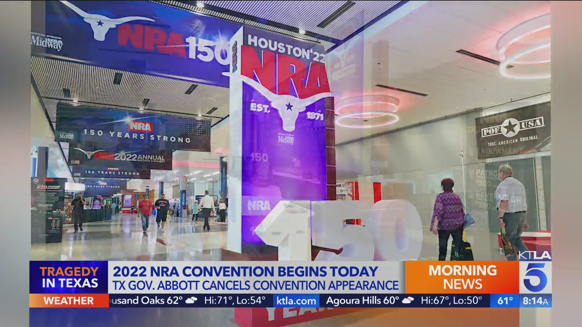 NRA opens gun convention in Texas after school shooting – KTLA