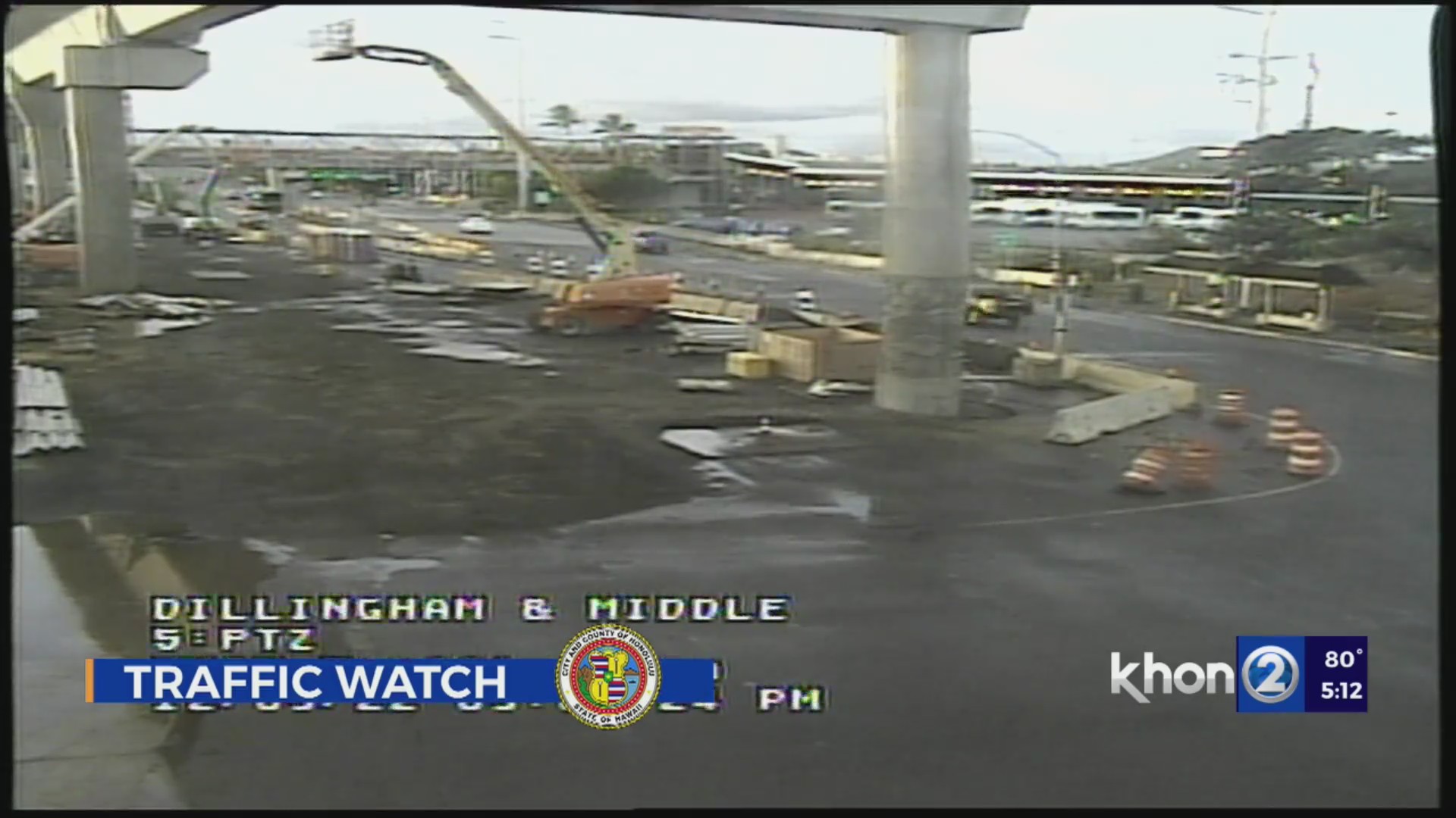 Dillingham Blvd. road closures for rail construction KHON2