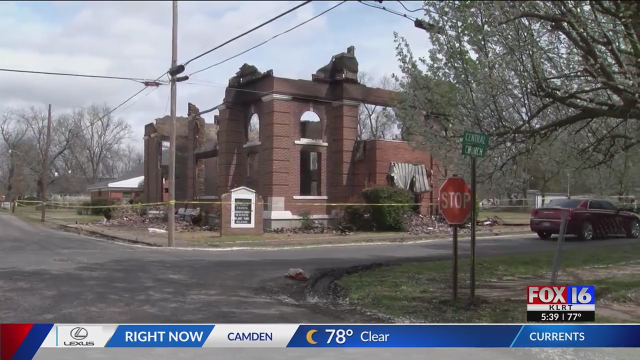 Historic Methodist church lost during night of fires in Cotton Plant