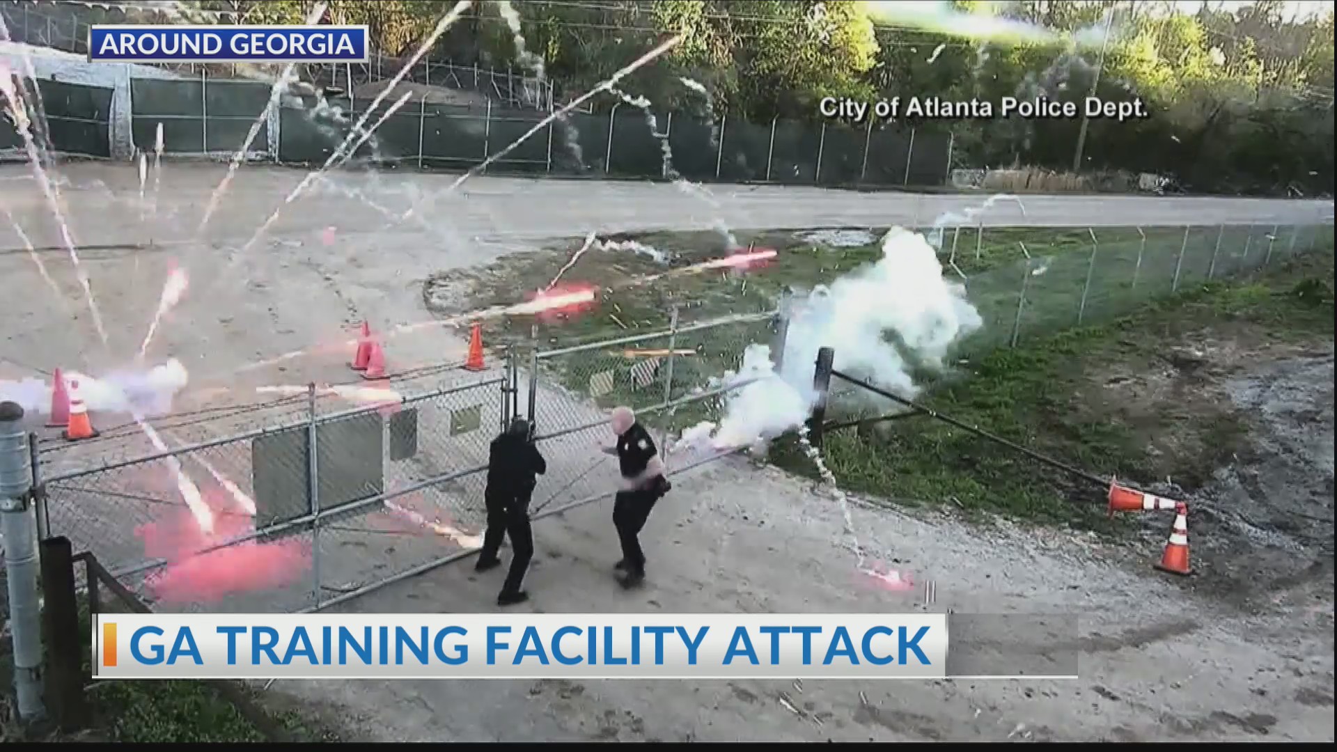 35 detained after violence at Atlanta police training site WSAVTV