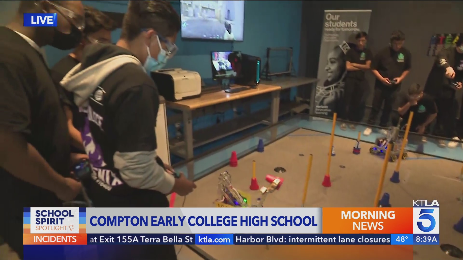School Spirit Spotlight Compton Early College High School (8 a.m.) KTLA