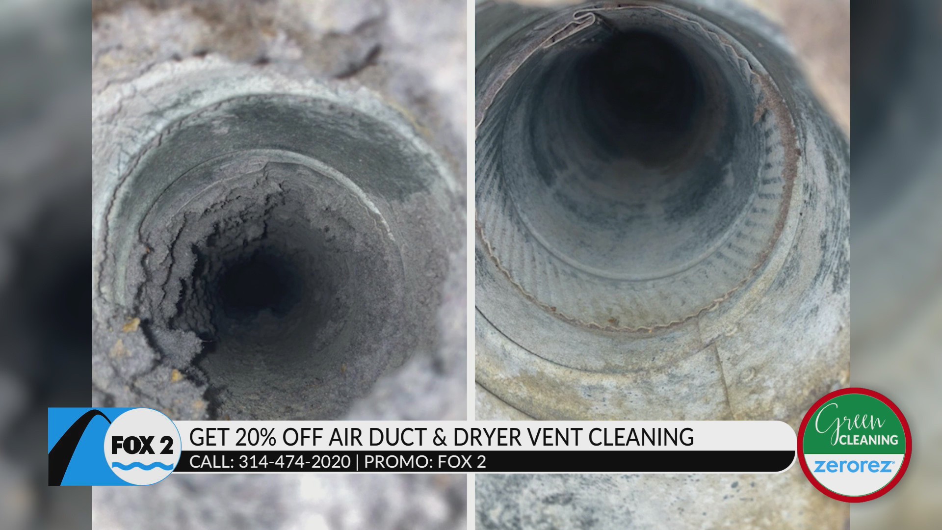 Zerorez offers 20 offair duct and dry vent cleaning for today only