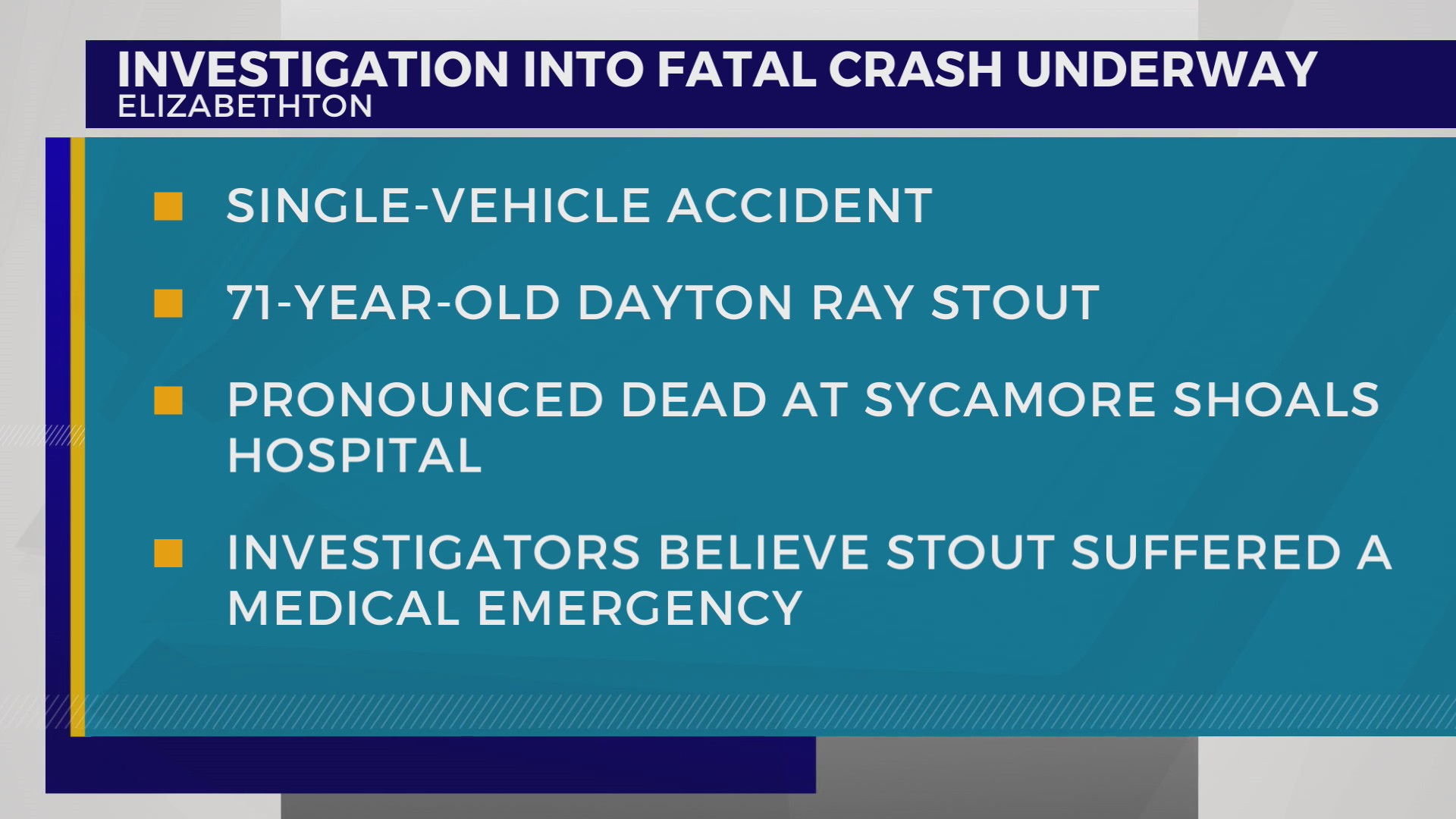 1 dead after Sunday evening car crash in Elizabethton – WJHL | Tri ...