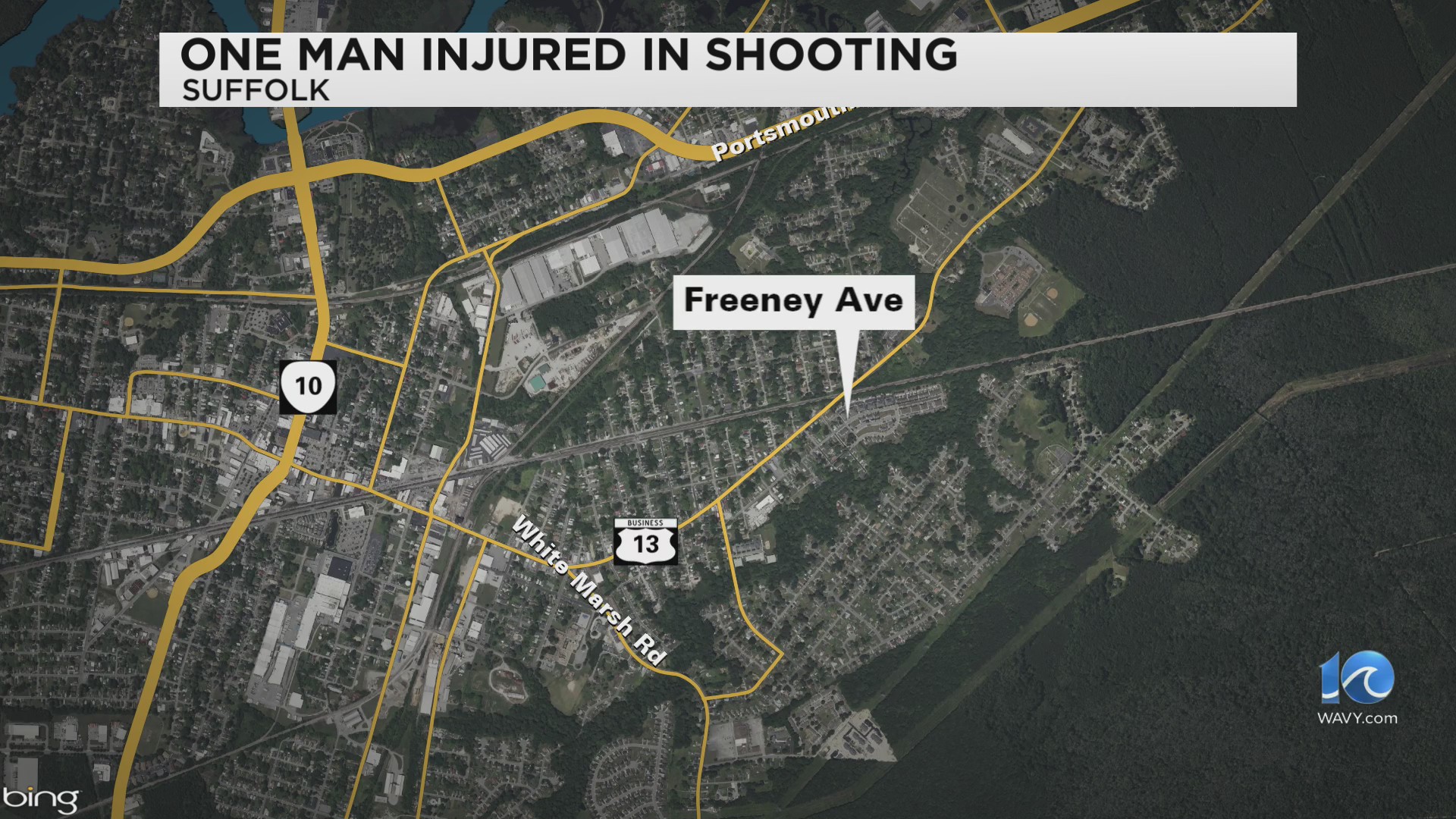 Man injured following shooting in Suffolk Sunday morning – WAVY.com