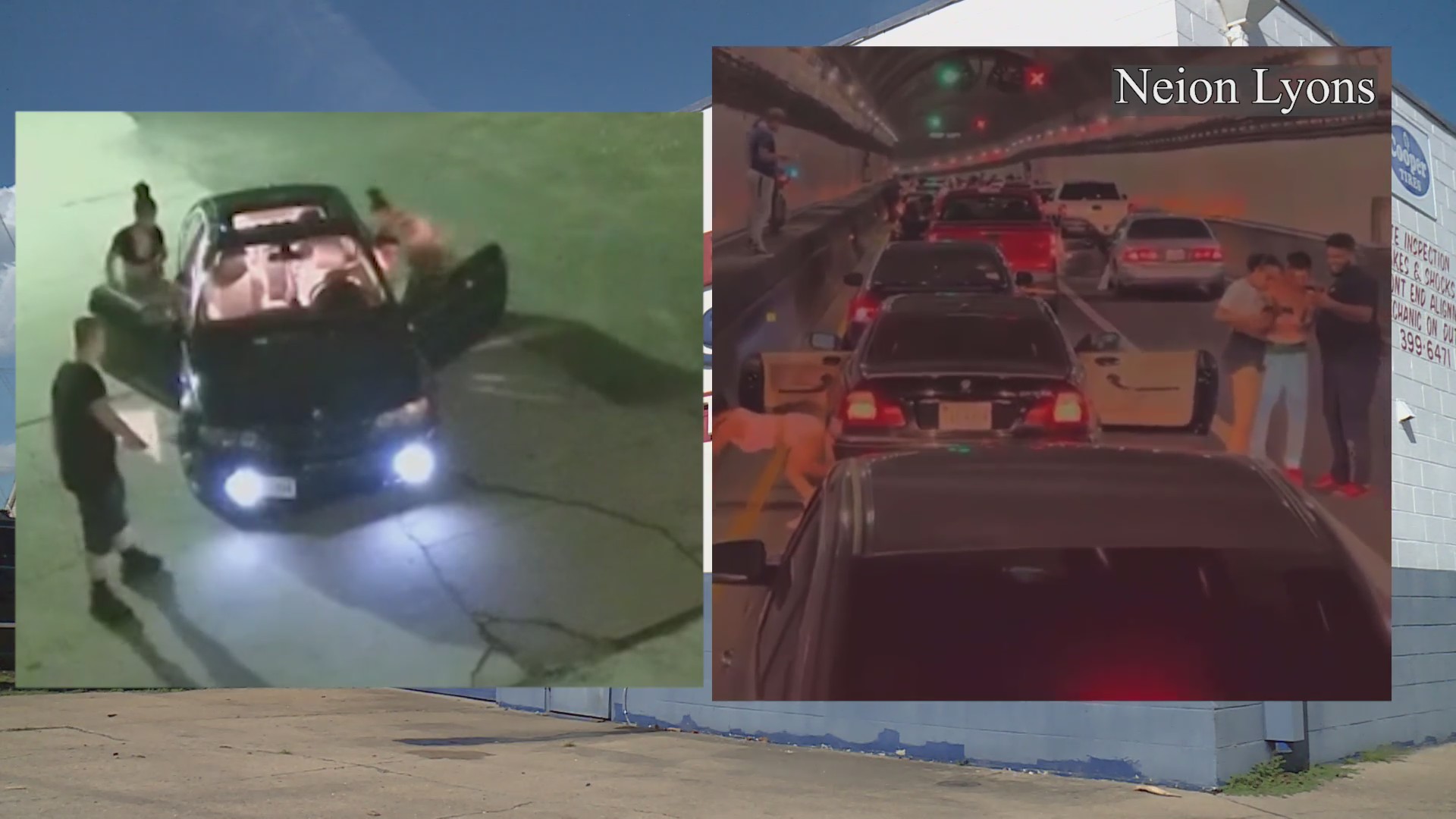 Video Chaos, dancing after Downtown Tunnel crash