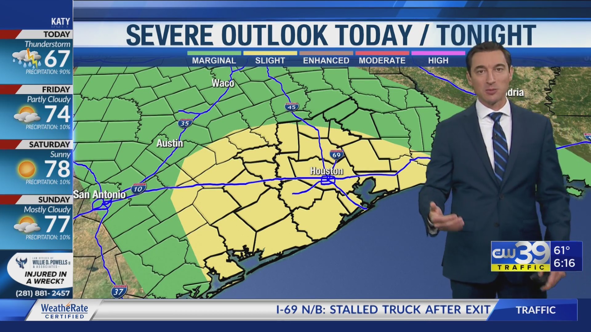 Two rounds of severe storms possible – CW39 Houston