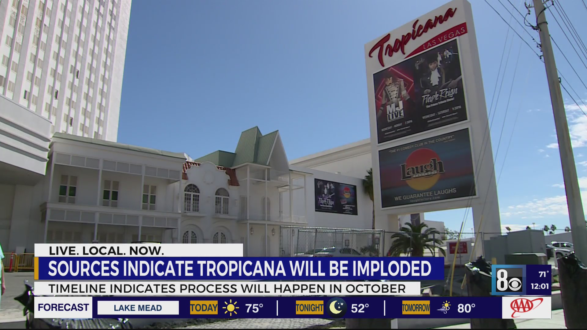 Tropicana Las Vegas set for implosion, demo company says – who13.com