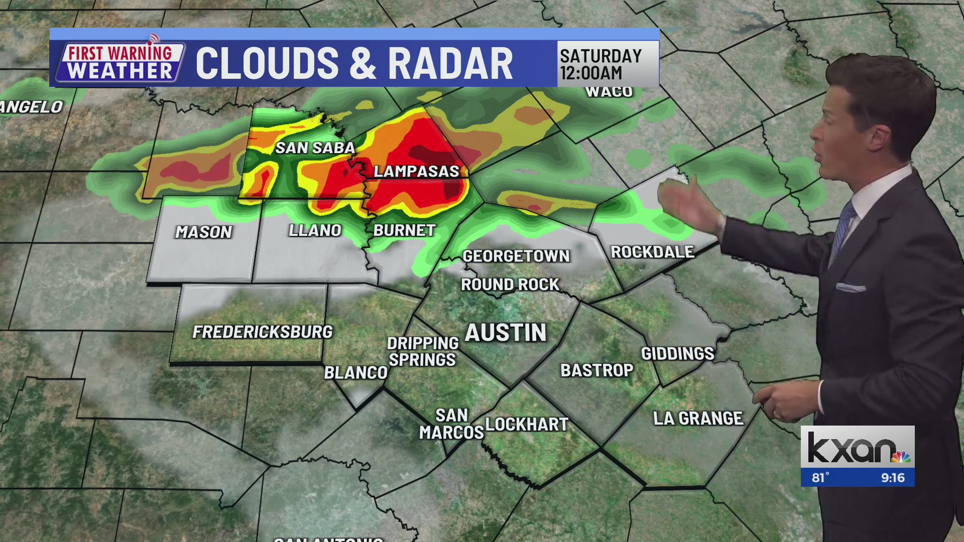 Thursday overnight First Warning Forecast – KXAN Austin