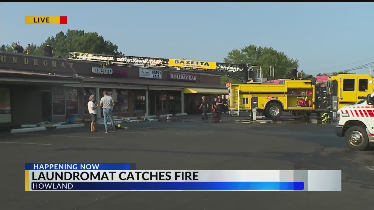 Multiple departments respond to large laundromat fire – WKBN.com