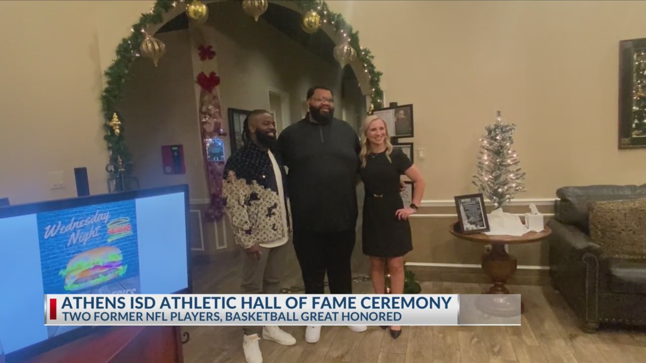 Athens ISD’s Athletic Hall of Fame induction ceremony recognizes three