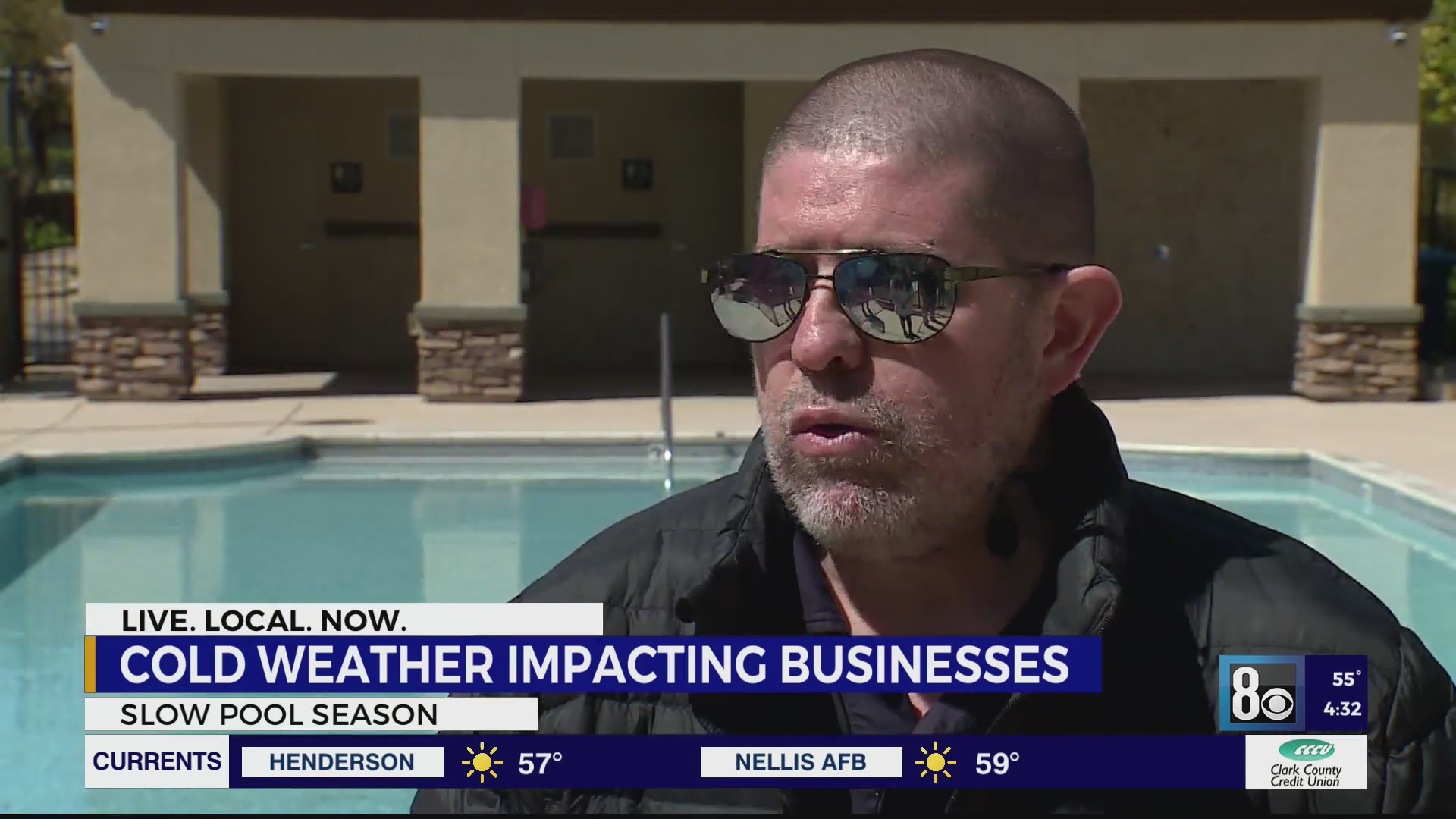 Cold weather causes slow start for Las Vegas pool season – KLAS