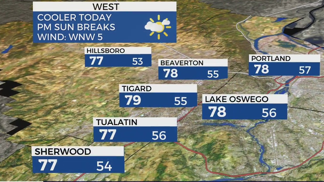 KOIN 6 Weather Expect warm, dry weather again on Thursday in Portland