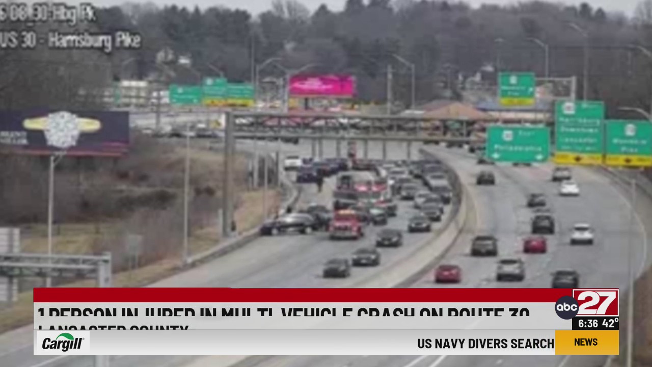 3 vehicles involved in crash on Route 30 in Lancaster County – ABC27