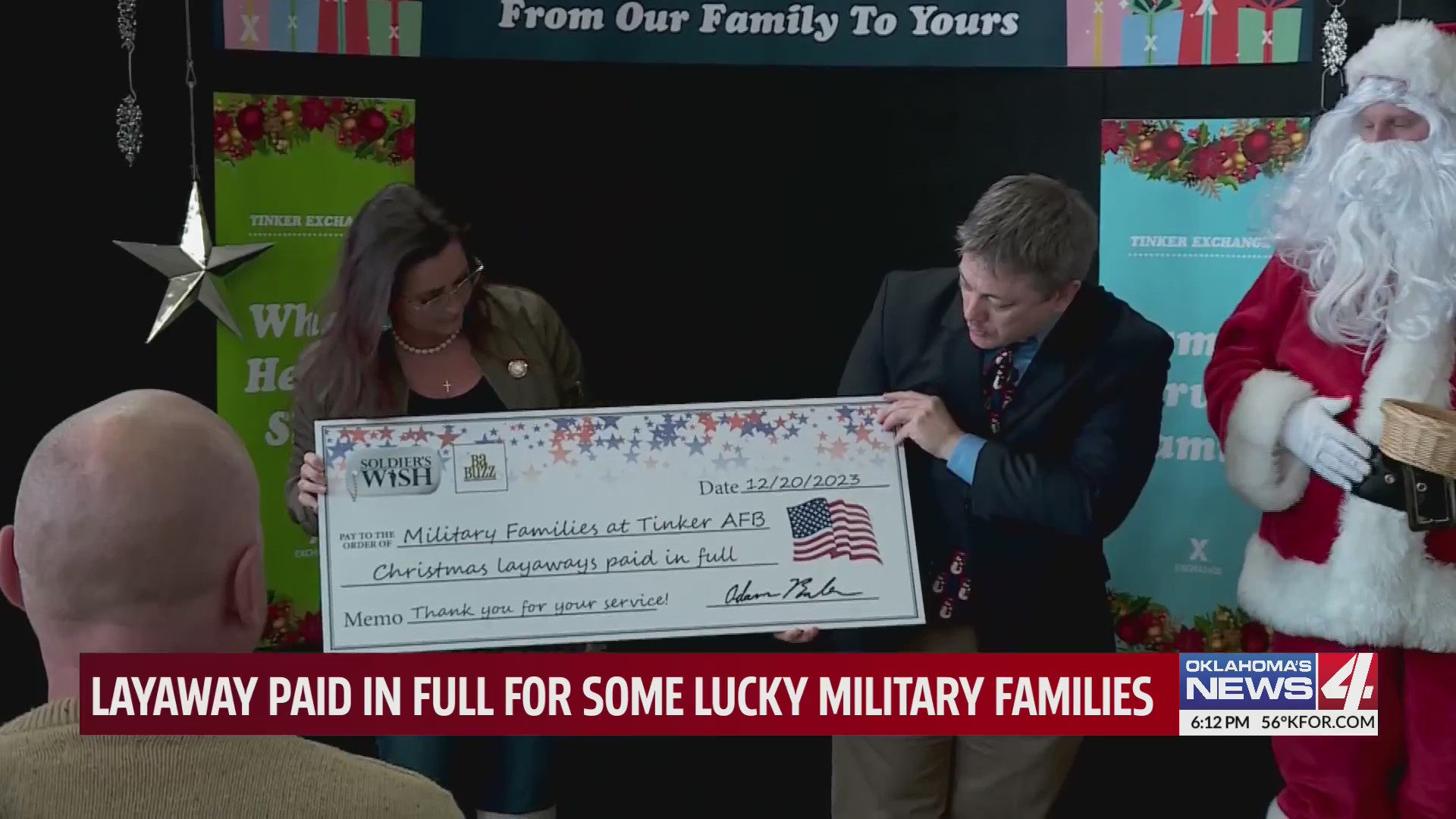 Layaway paid in full for some lucky military families