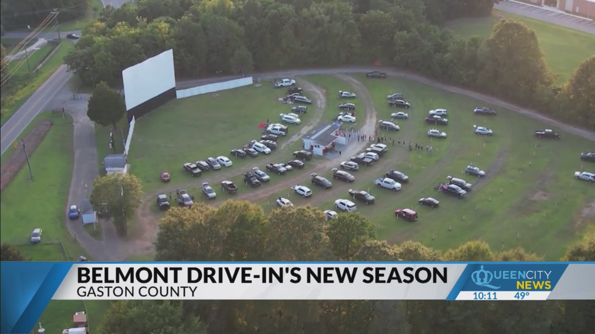 Belmont drive-in opens for first full movie season in 10 years - FOX8 WGHP