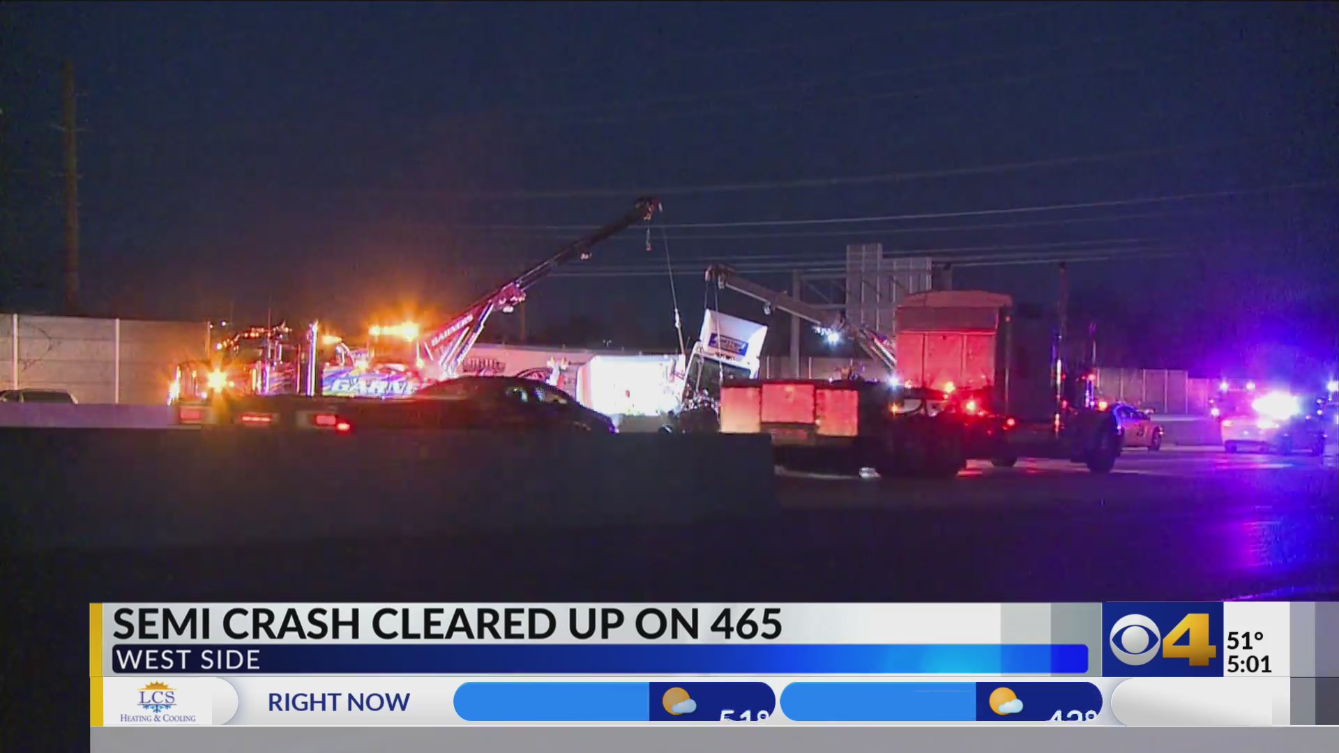 Overturned semi on SB I-465 caused traffic on Indy’s west side – Fox 59