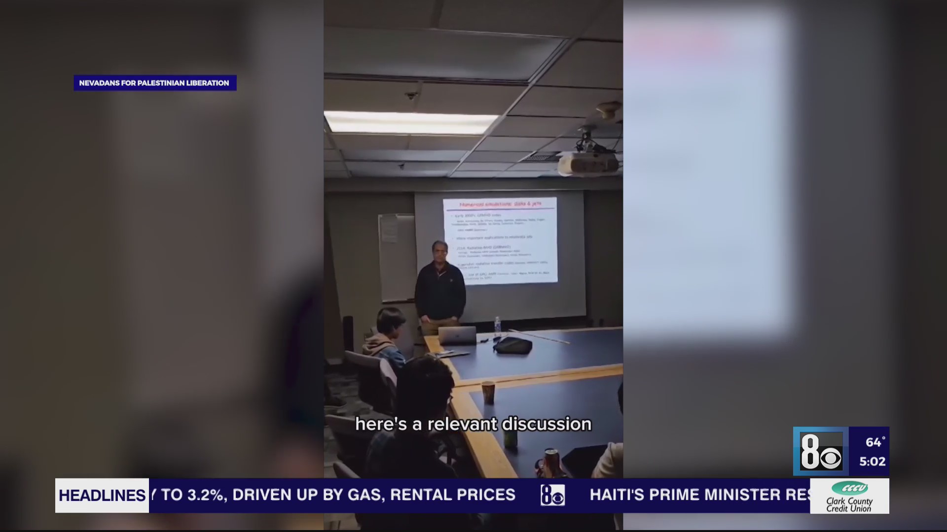 ProPalestinian group storms Jewish professor’s UNLV lecture, forcing(02)
