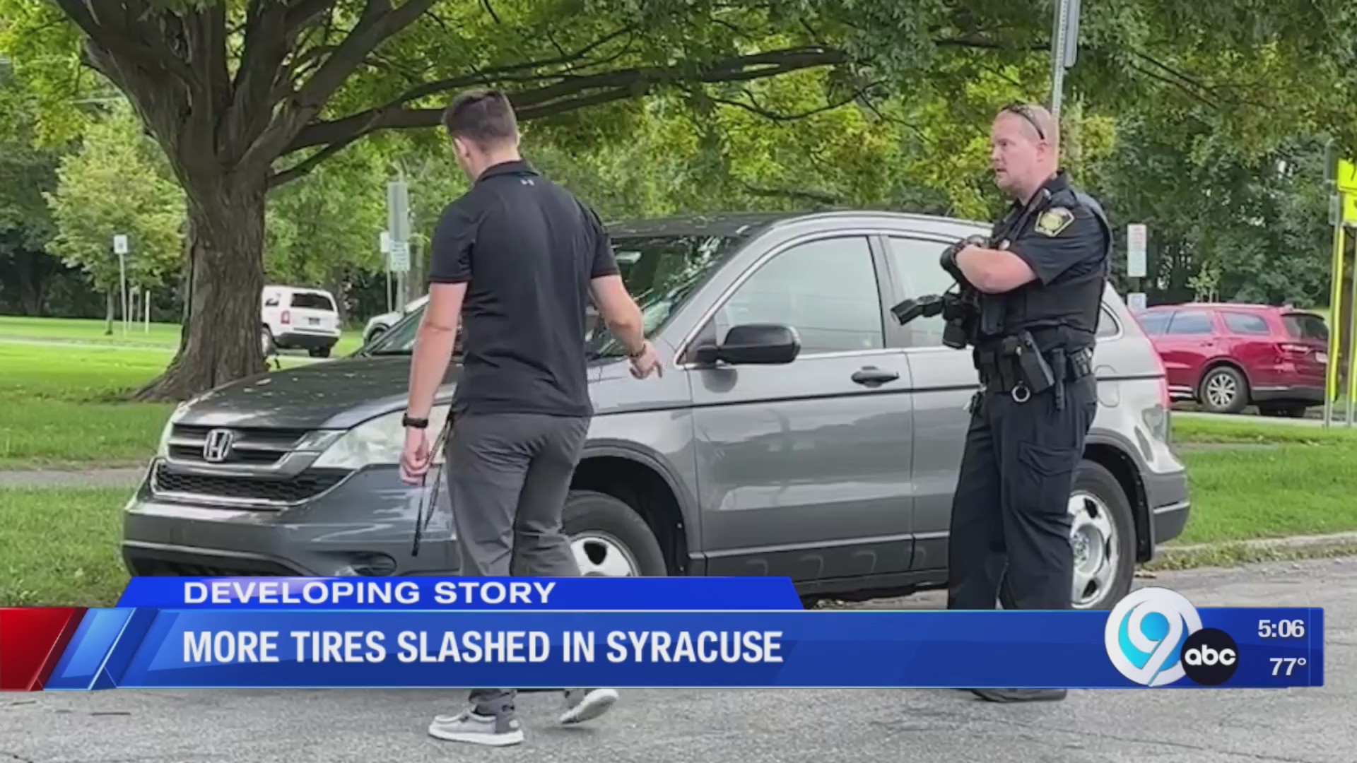 Tires slashed in Syracuse Monday morning WSYR
