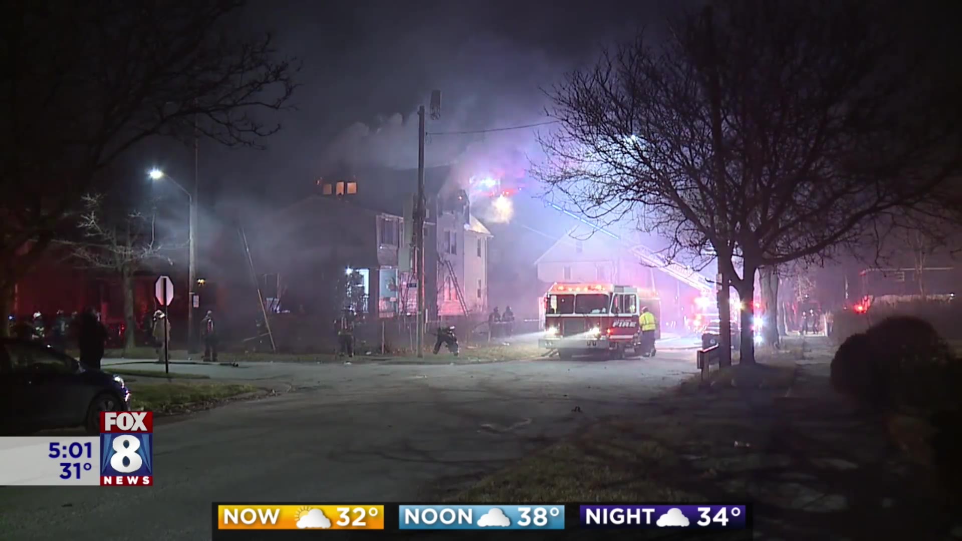 Crews battle flames in Cleveland house fire – Fox 8 Cleveland WJW