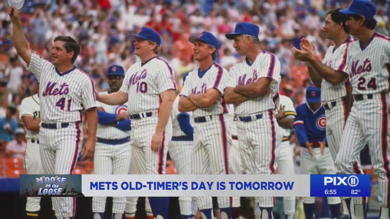 Moose on the Loose Mets OldTimers Day PIX11