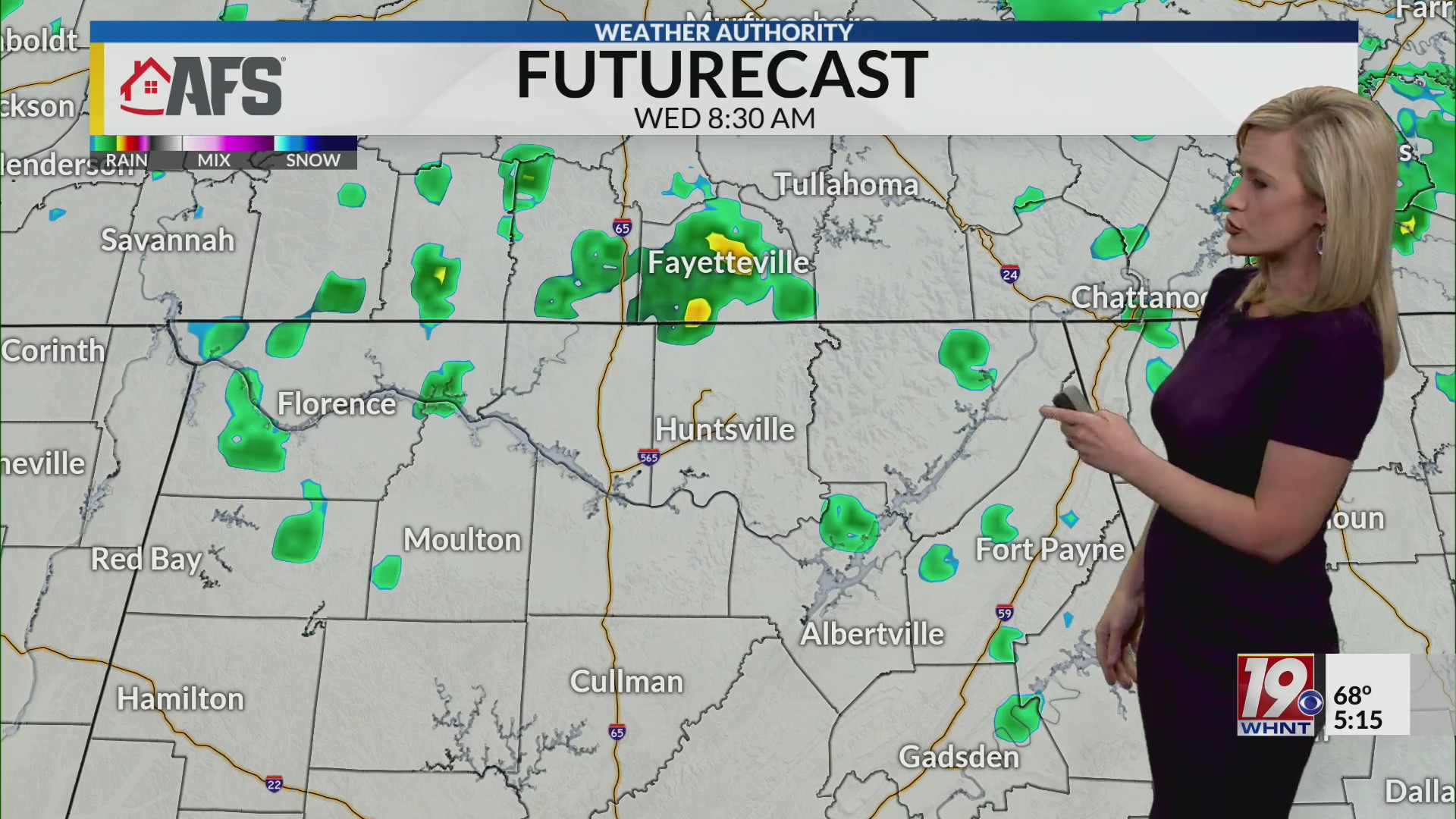 Showers, storms expected Wednesday – WHNT.com