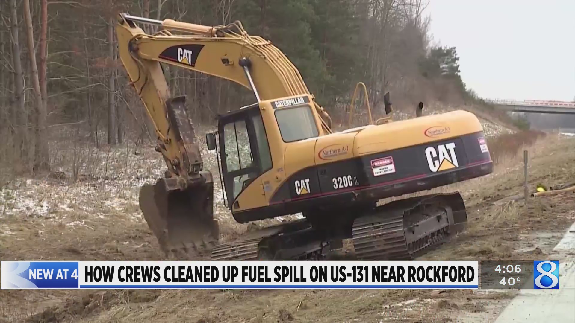 Road crews clean up fuel spill along US-131 – WOODTV.com