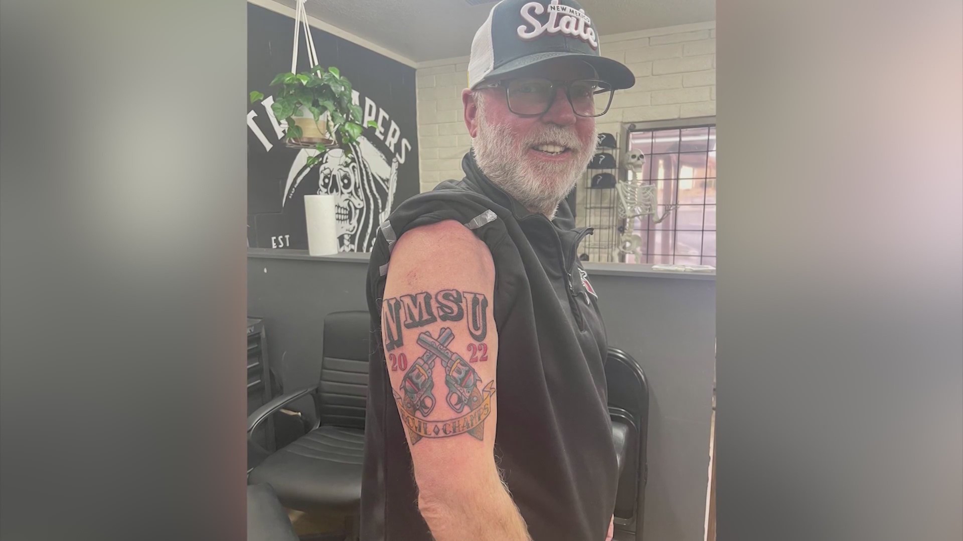 promise-kept-nmsu-football-coach-inks-up-to-honor-aggies-bowl-win