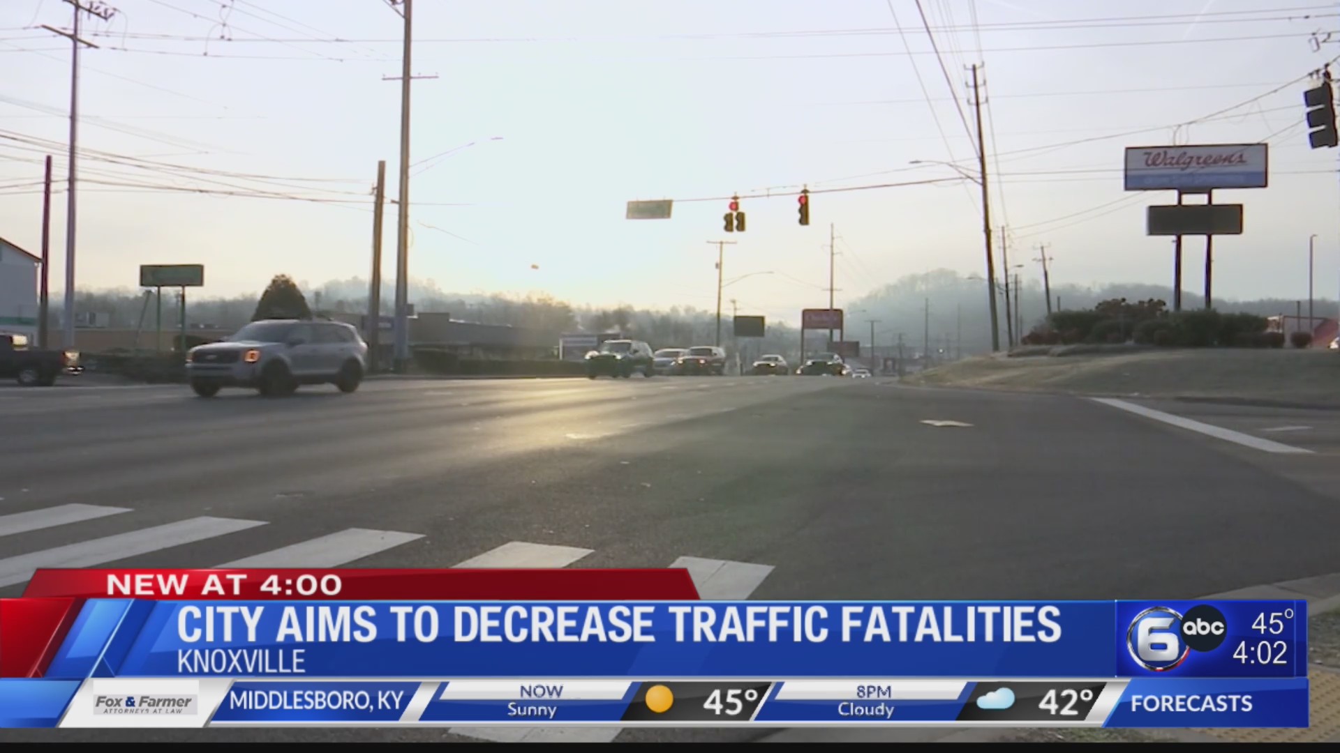 Knoxville moves to implement traffic fatality reduction strategies