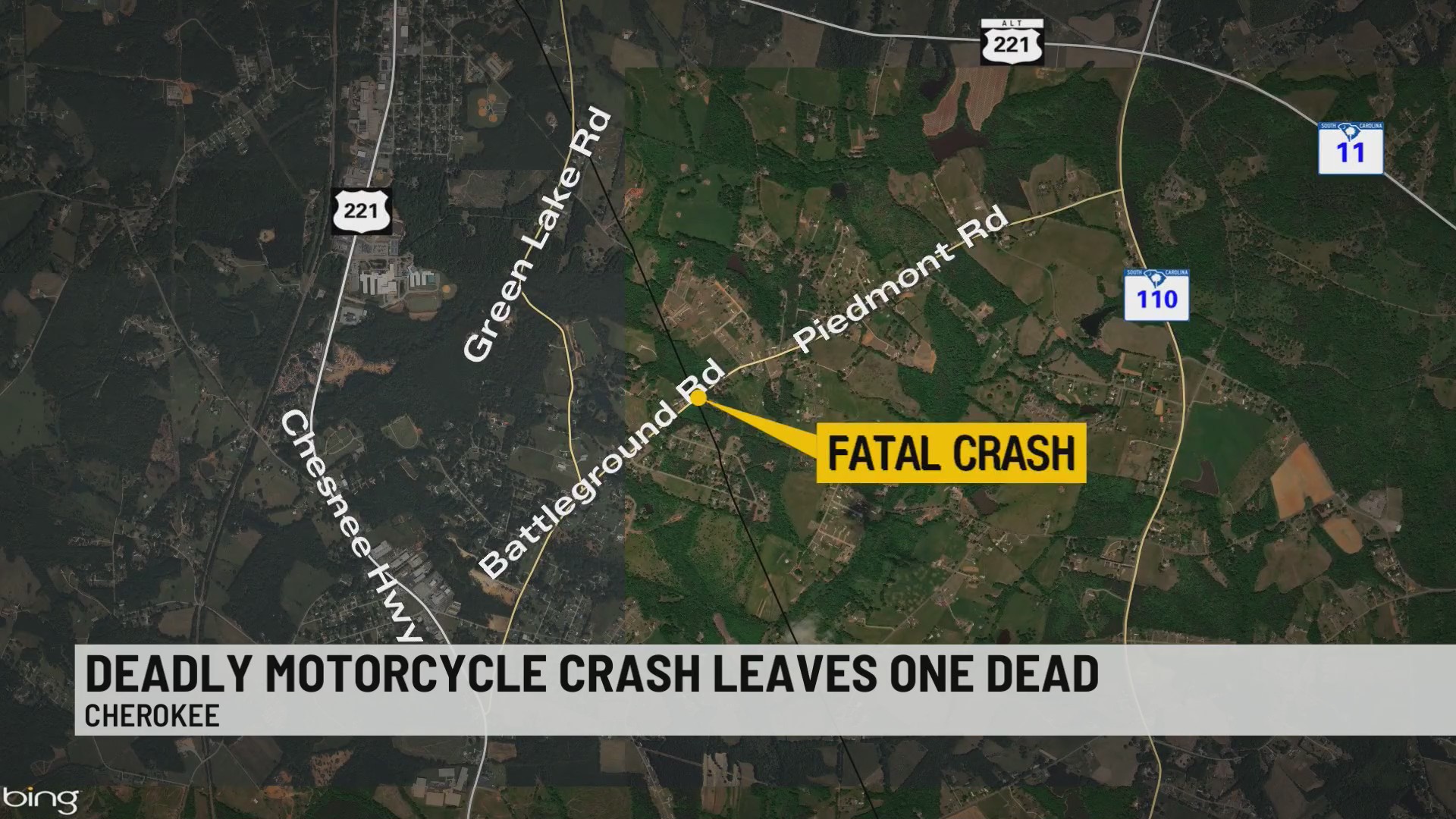 Motorcycle crash leaves 1 dead in Cherokee Co. – WSPA 7NEWS