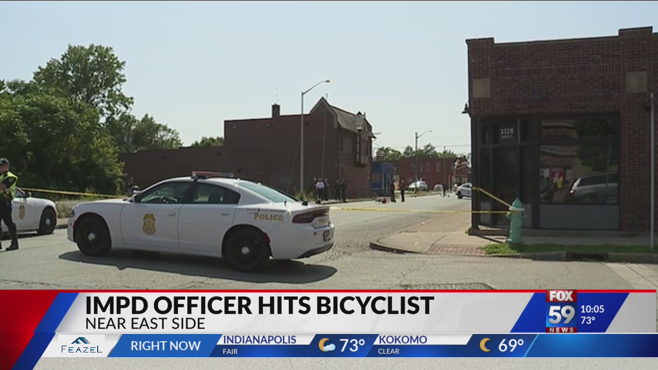 Cyclist in critical condition after being hit by IMPD officer ...