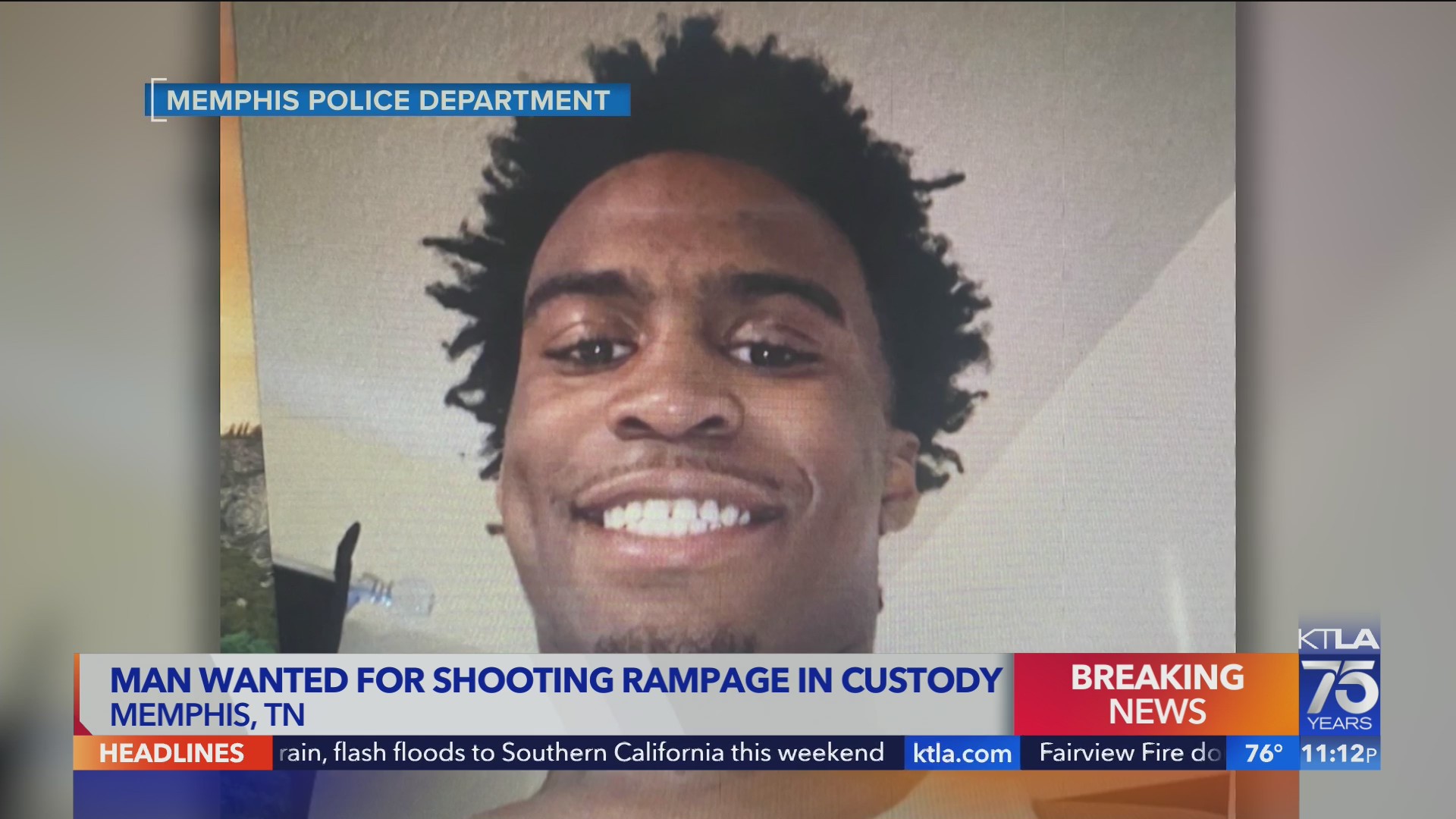 Police say Memphis shooting suspect killed 4 during rampage – KTLA