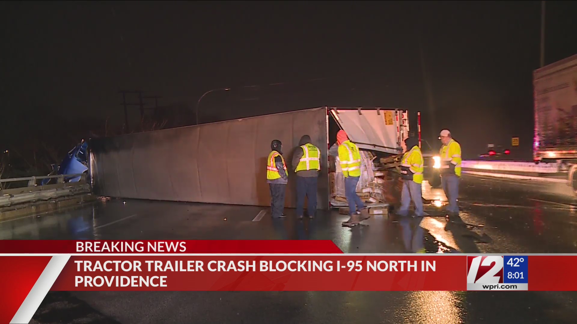 I-95 North backed up after deadly crash in Cranston – WPRI.com