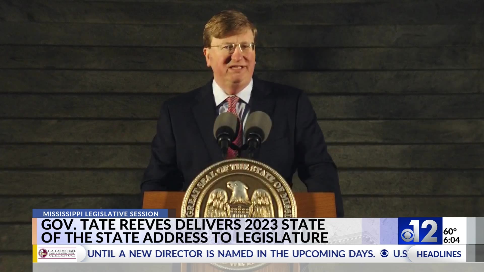 Governor Tate Reeves delivers State of the State address – WJTV