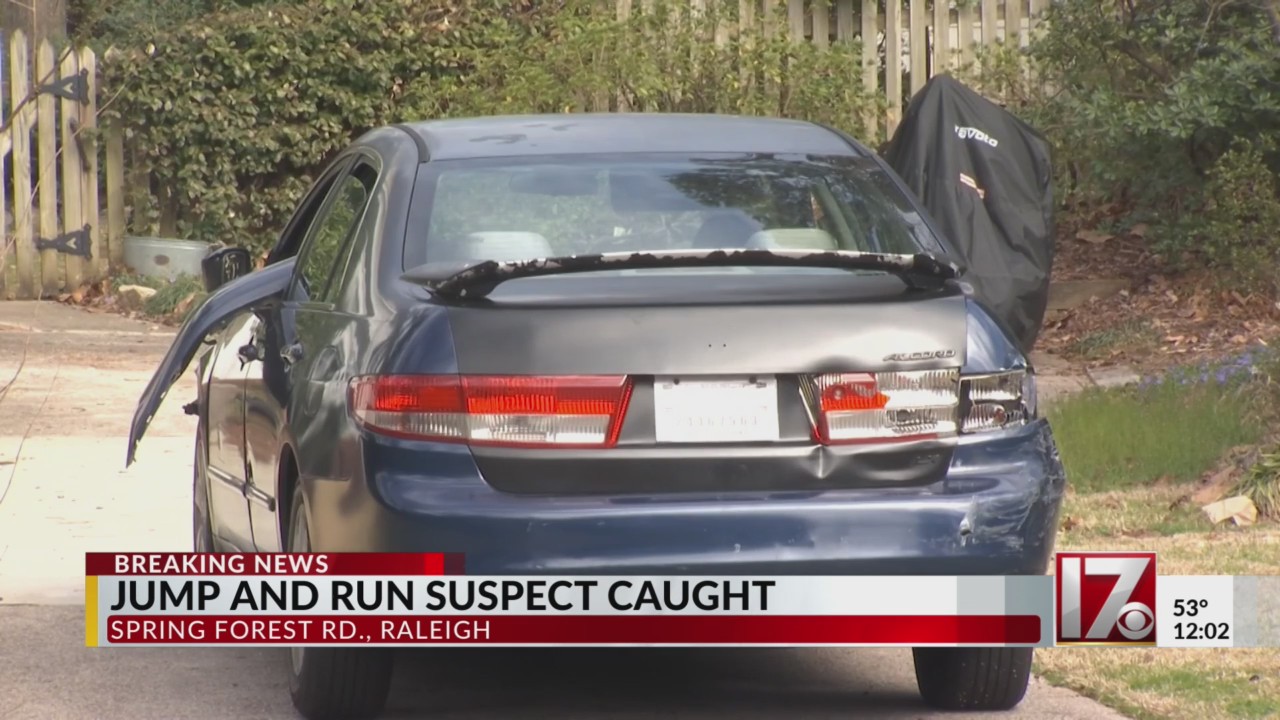 Jump and run suspect caught in Raleigh – CBS17.com