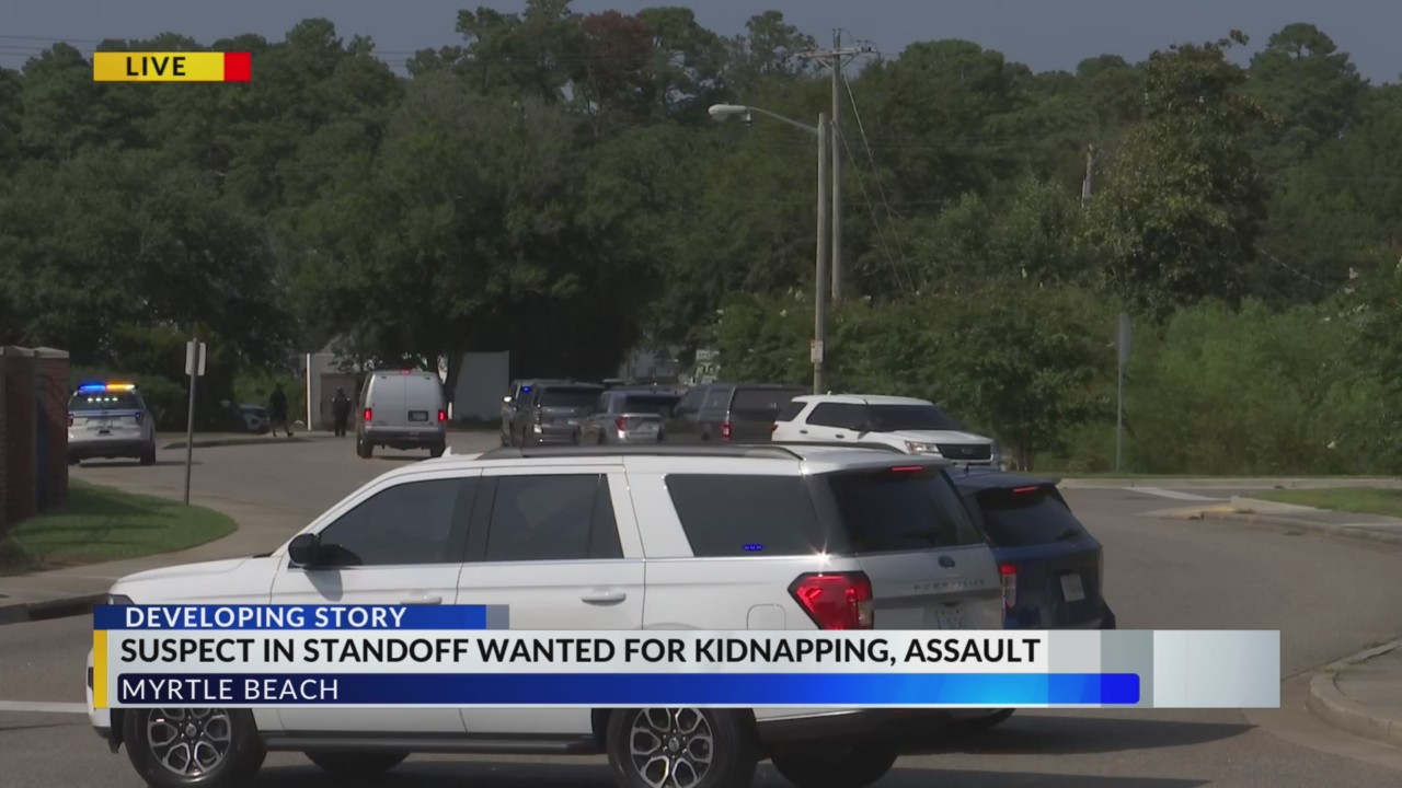 Suspect in Myrtle Beach standoff wanted for kidnapping, assault, U.S ...