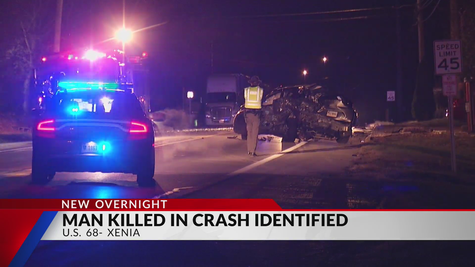 1 dead, 2 hospitalized after Xenia Township crash