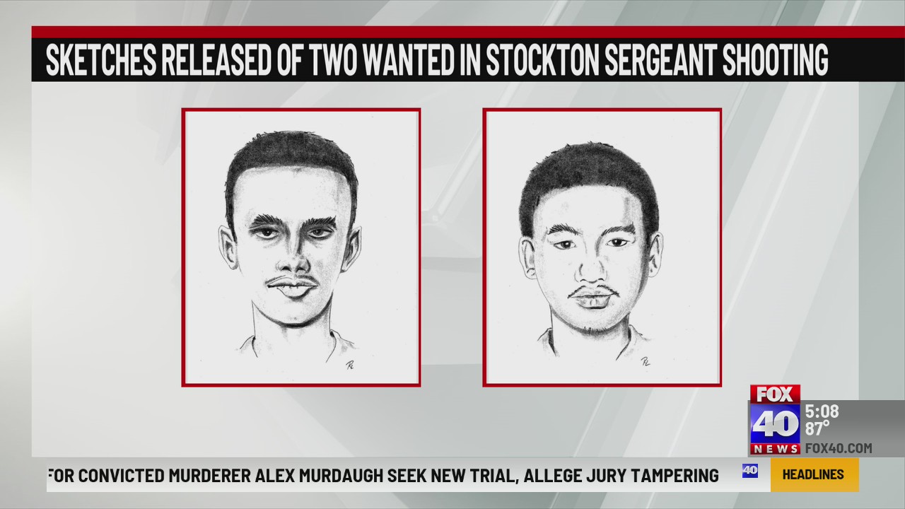 Stockton police releases sketches of suspects wanted in shooting of ...
