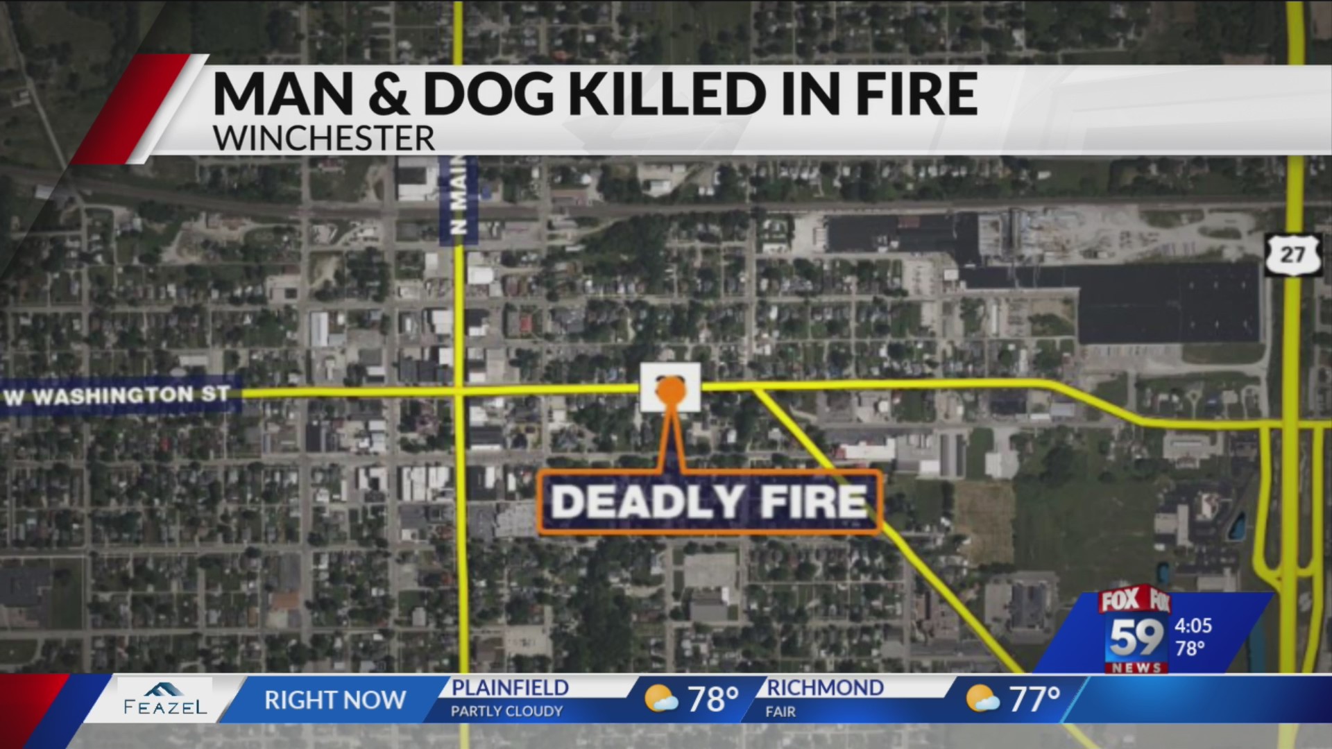 Man, dog killed in overnight fire in Winchester Fox 59