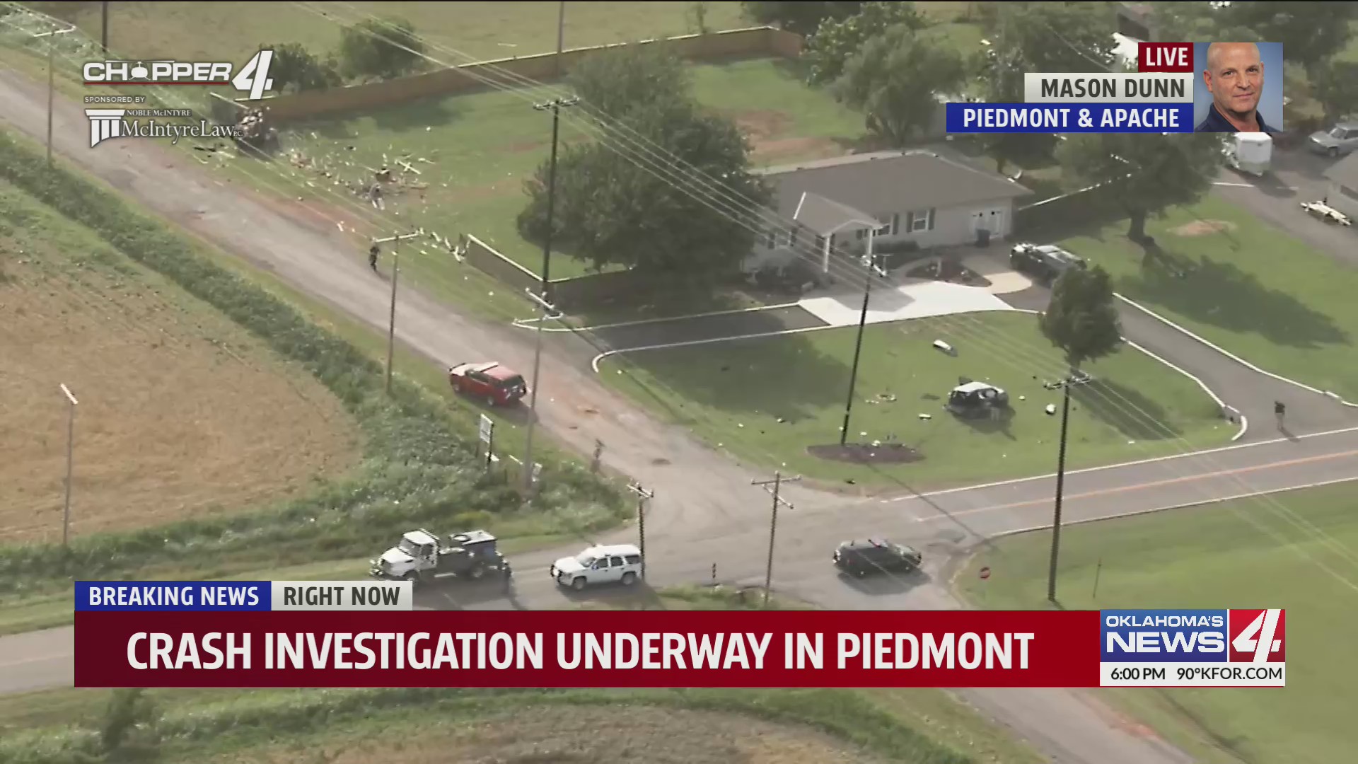 First responders on scene of destructive wreck in Piedmont
