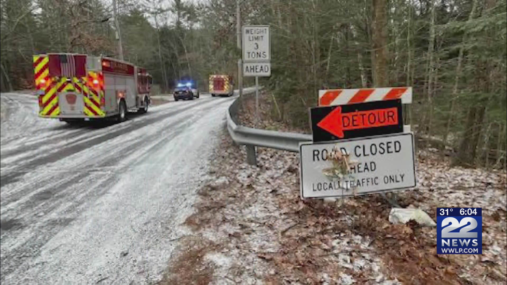 Car hits guardrail on Tully Road in Orange WWLP