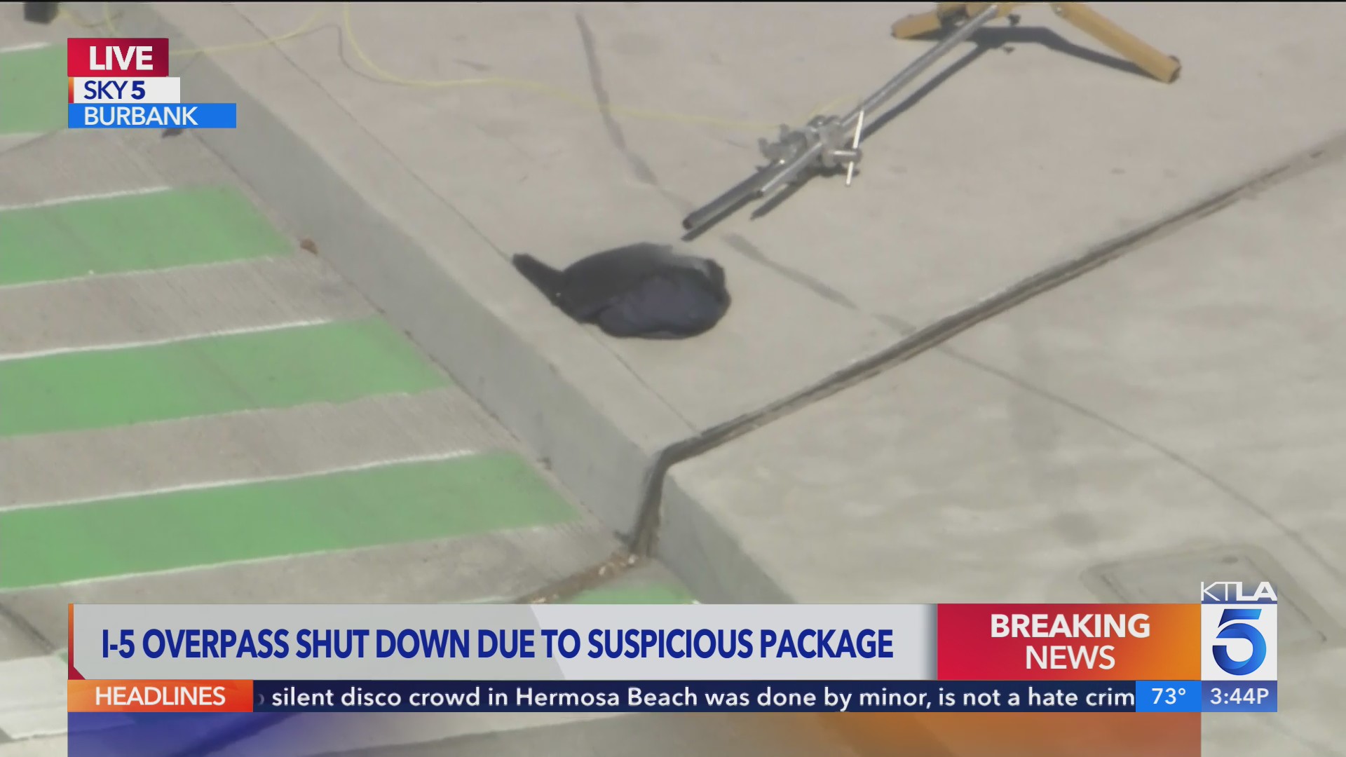 Smoking backpack prompts bomb squad response in Burbank – KTLA
