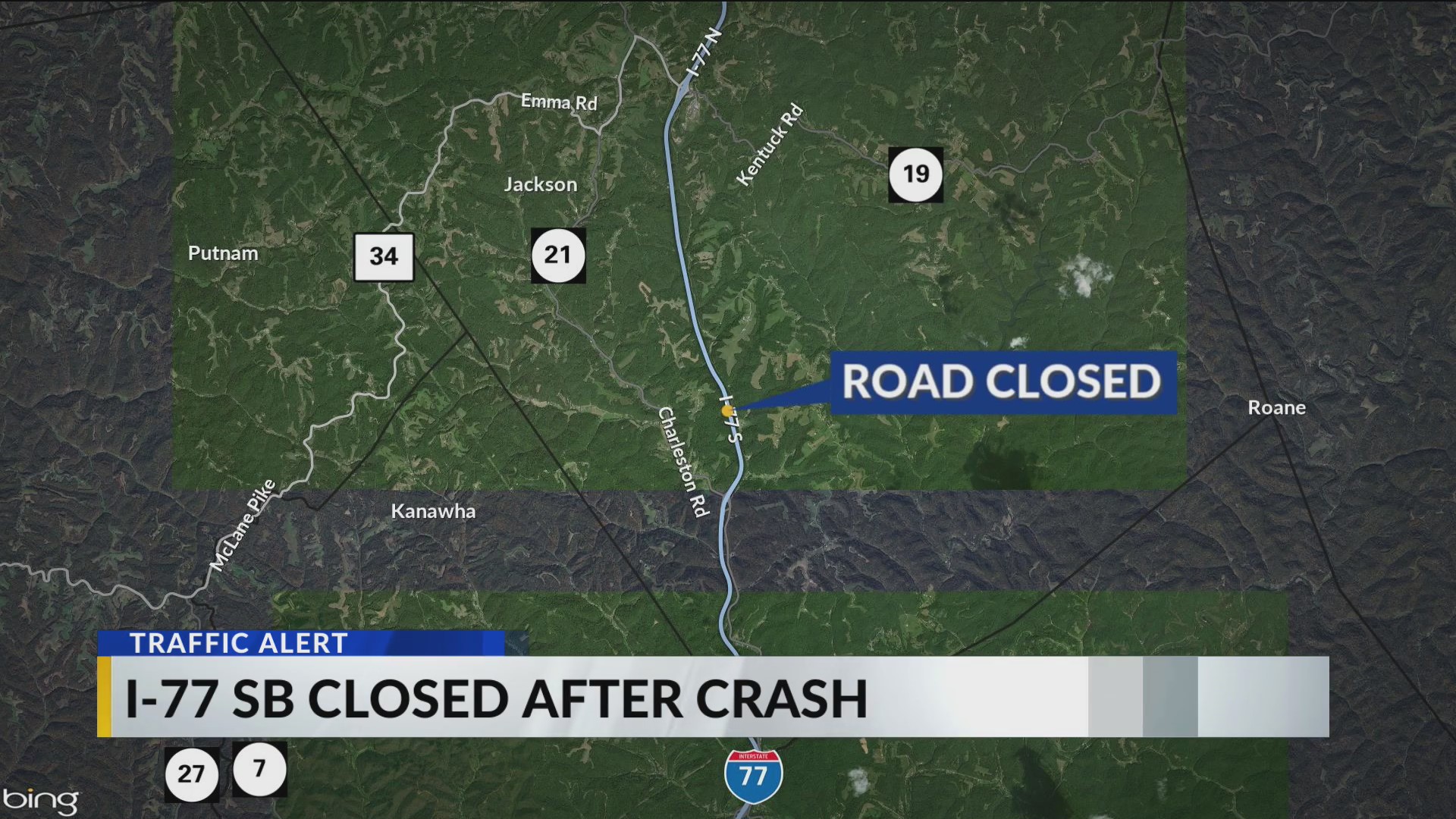 Tractor-trailer on fire after crash, closes part of I77S in Jackson ...